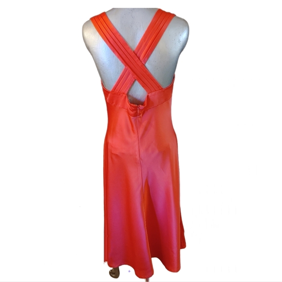 Hot pink cross back dress, Calvin Klein, worn once like brand new - Picture 2 of 4